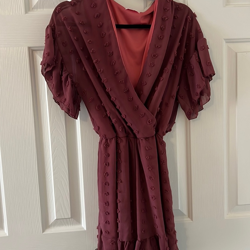 Pink Lily Romper - Size Small